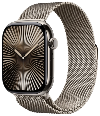 Apple Watch Series 10 46 мм, титановый бежевый